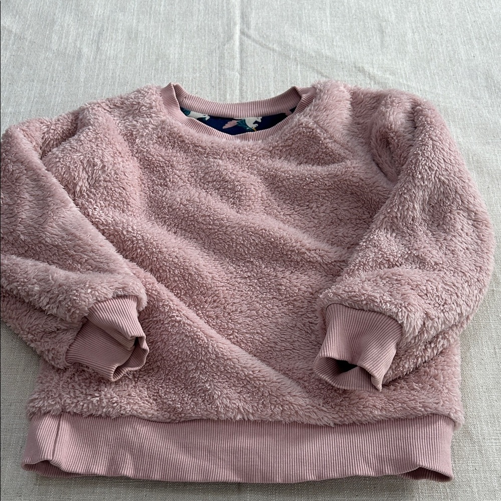 Hanna Andersson Sweatshirt Kids 5 Navy/Pink Unicorn Kids Fleece Lined - Picture 9 of 11